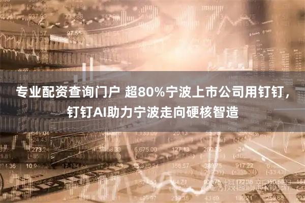 专业配资查询门户 超80%宁波上市公司用钉钉，钉钉AI助力宁波走向硬核智造