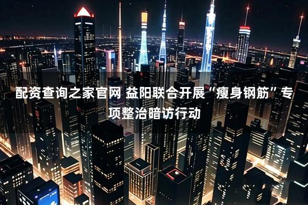 配资查询之家官网 益阳联合开展“瘦身钢筋”专项整治暗访行动